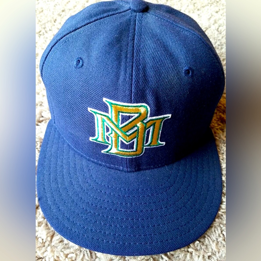 Vintage 90s Milwaukee Brewers New Era 5950 Pro Model MLB Wool Hat